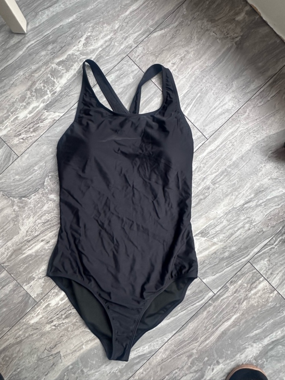 Classic Black One-Piece Swimsuit - Women's Swim L